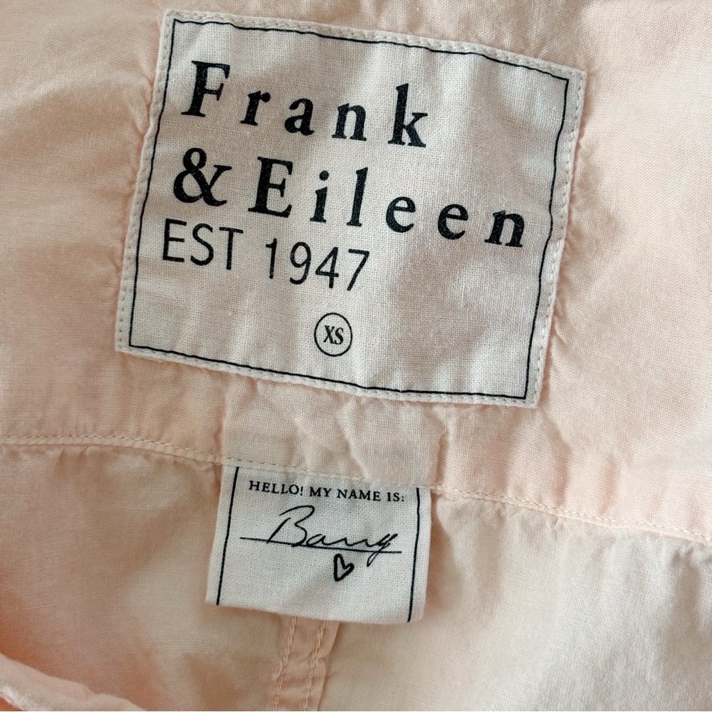 Frank & Eileen Peach Barry Button Up Shirt XS Coastal Classic - Picture 6 of 9
